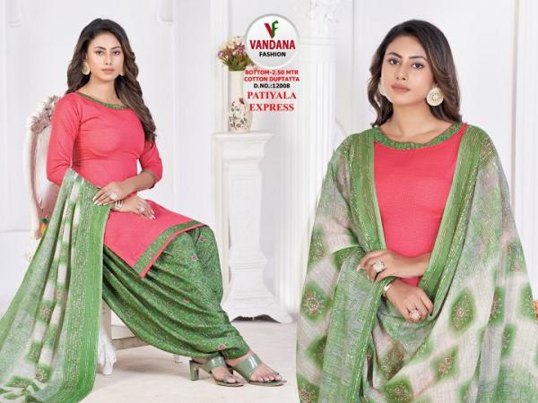 Vandana Patiyala Express Vol-12 indo Cotton PAtiyala Dress Material 